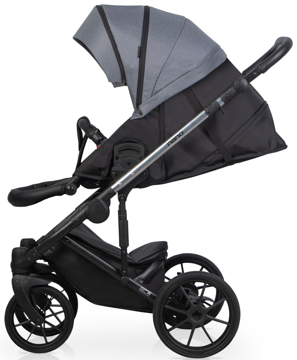 Детская коляска Riko Nano Thermo 2 в 1 12 Graphite (графит)