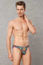 Мужские трусы-слипы с цветным принтом Doreanse Patchwork (Размер: XL) (Цвет: разноцветный)