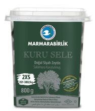 Маслины Marmarabirlik Kuru Sele 2XS черные вяленые с косточкой, 800 г