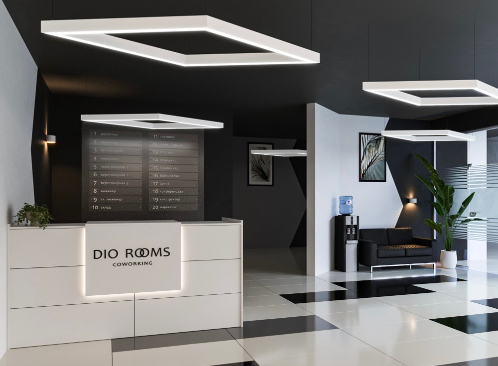 Светильник LED подвесной Ромбовидный LP85-ROMBI-1100 112Вт 3000К белый 1879х1085х80мм DIOLUM