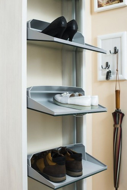 Обувница в прихожую для обуви Айрон Люкс Твикс 5 секций