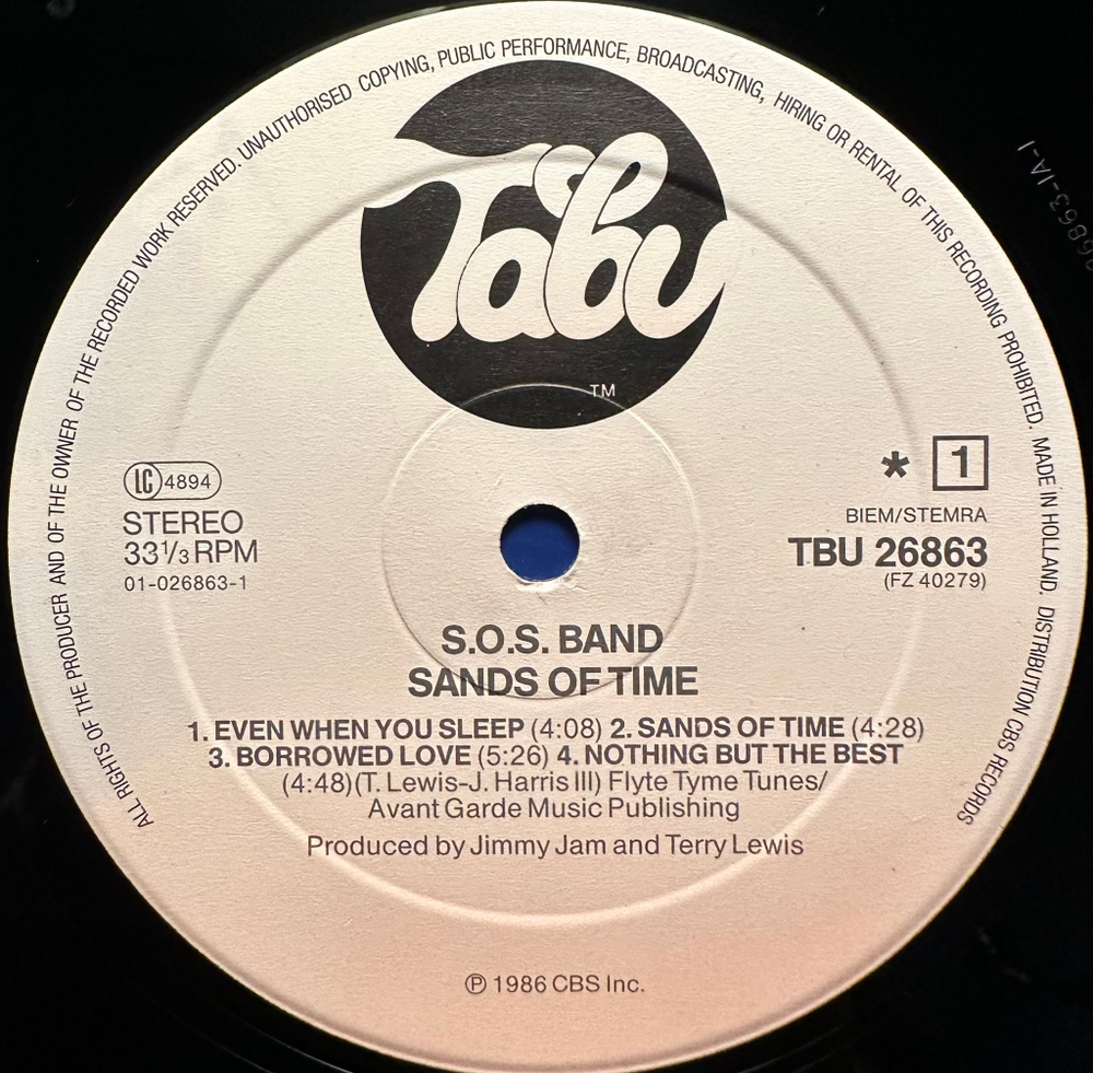 The S.O.S. Band - Sands Of Time (Голландия 1986г.)