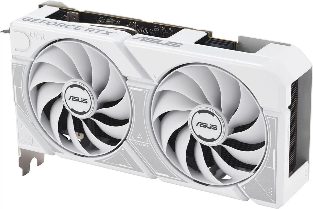 Видеокарта ASUS NVIDIA  GeForce RTX 5060 DUAL-RTX5060-O8G-WHITE 8ГБ Dual, GDDR7, OC,  Ret