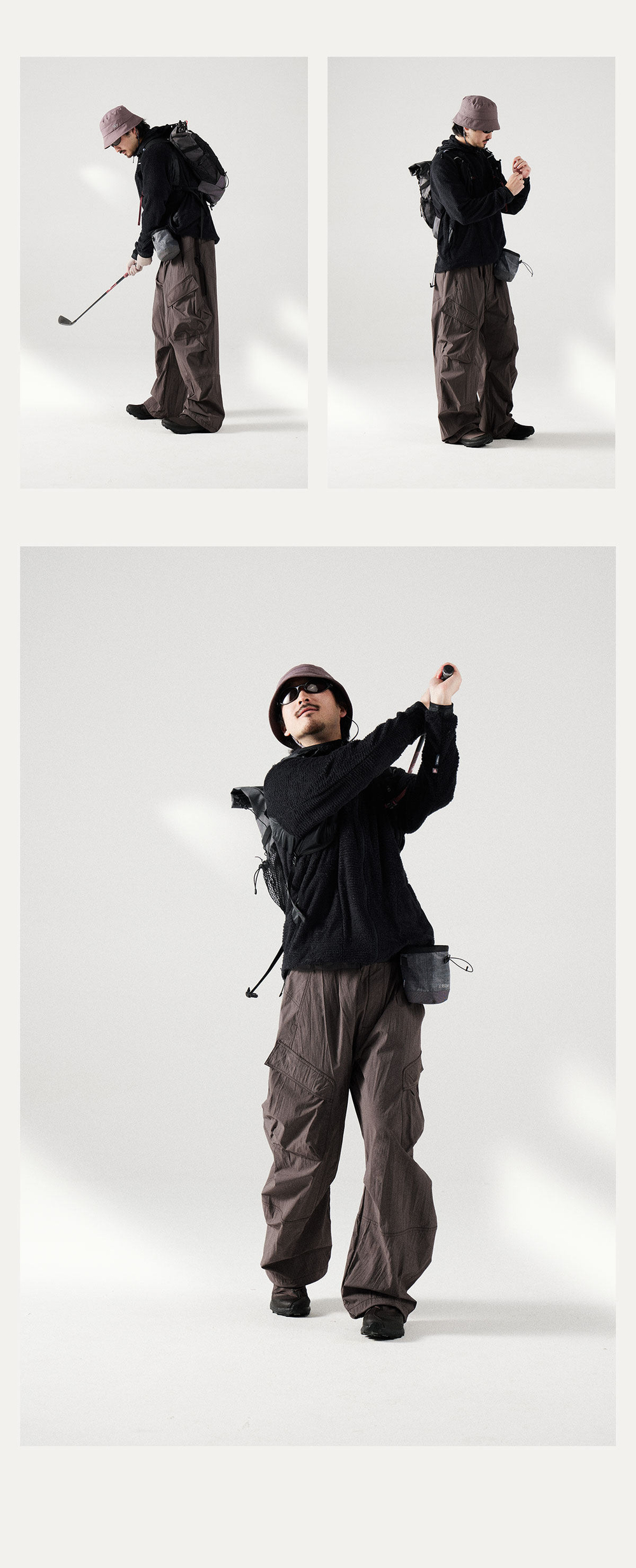 Брюки Nothomme Blue Outdoor Water Repellent Adjustable drawstring Pants