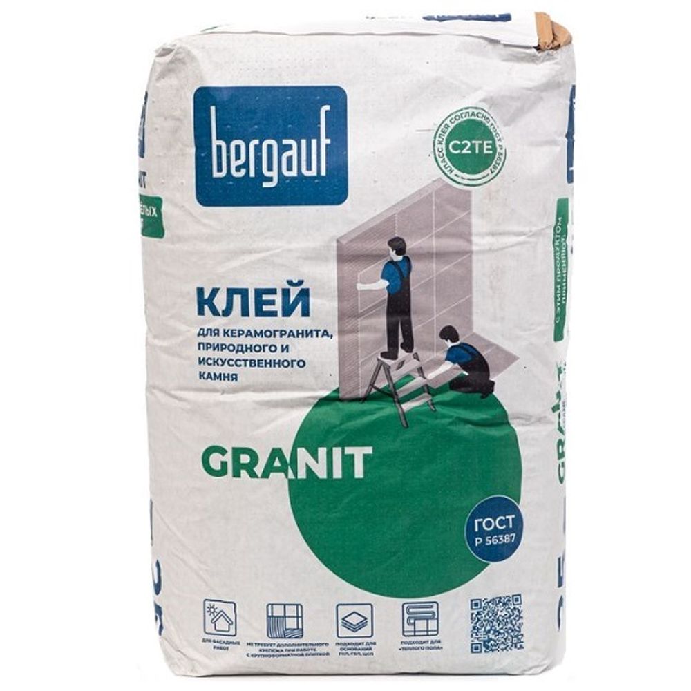 Клей для плитки Бергауф Keramik Granit 25 кг