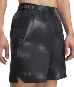 Теннисные шорты Under Vanish Woven 6in Printed - black/castlerock