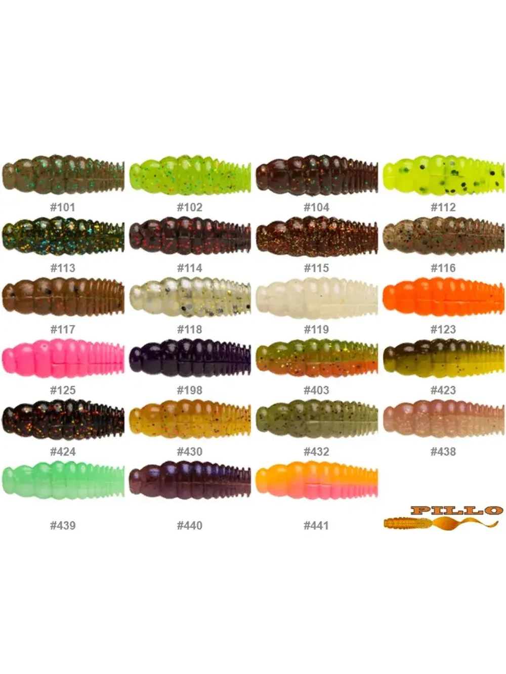 Твистер Homunculures Pillo 2.0'' 50.8мм вес 2.1гр 119 8шт