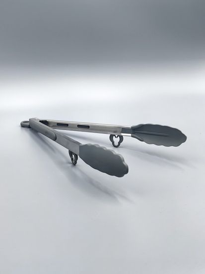 Щипцы силиконовые 30,5 см. Kamille КМ 7512 с ручками из нержавеющей стали