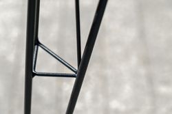 "Руссо" обеденный стол из HPL 150х80см, цвет "черный мрамор"