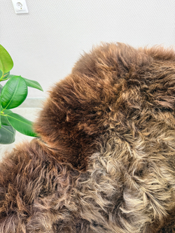 Шкура коврик меховой прикроватный овчина, 120х65 см.