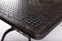 Обеденная группа из литого алюминия ВУЛКАН ( 9 предметов )