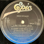 Dead Or Alive ‎– Lover Come Back To Me (Голландия 1985г.) 12", 45 RPM