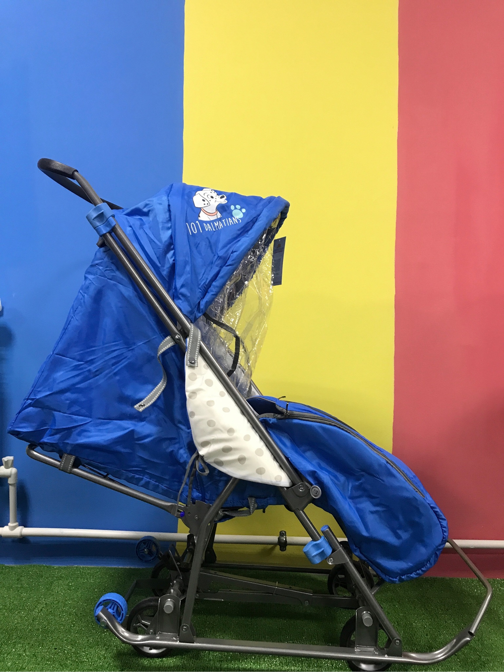 Санки-коляска Ника "Baby 1" DB1/4 Disney 101 (далматинец голубой)