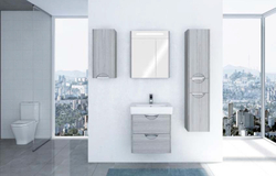 Пенал подвесной Акватон СИЛЬВА правая, Дуб Фьорд