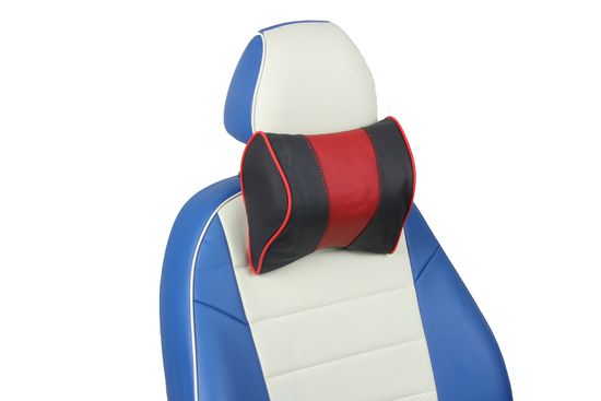 Автомобильная подушка под шею из натуральной кожи