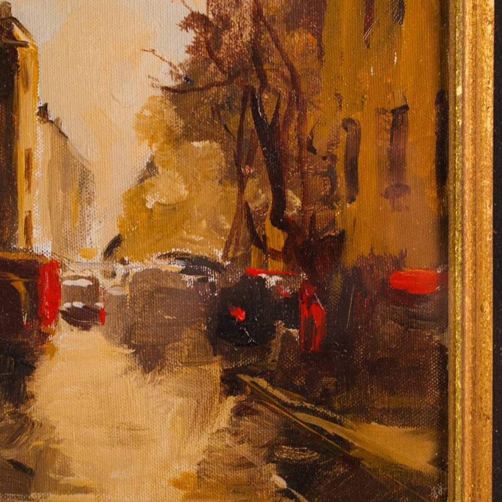 Картина «Город на закате»