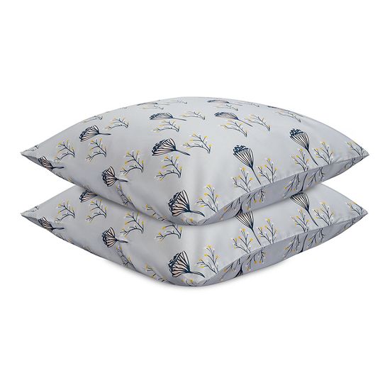 Набор наволочек "Полевые цветы" из премиального сатина из коллекции russian north, 70х70 см