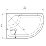 Душевая кабина AvaCan EM5012 N L LED