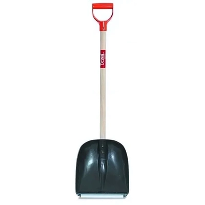 Лопата снегоуборочная малая с ручкой черная