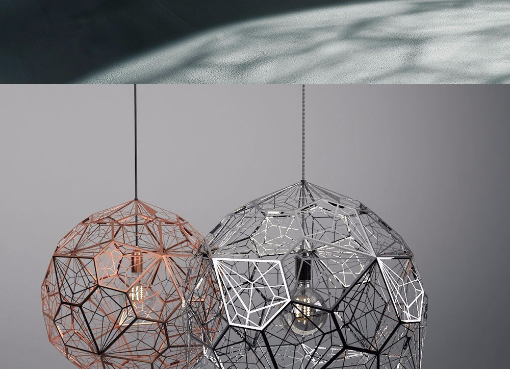 Подвесной дизайнерский светильник  Etch Web by Tom Dixon (золотой)