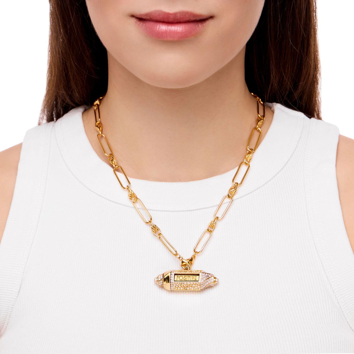 Колье Game Changer Necklace - Crystal Gold