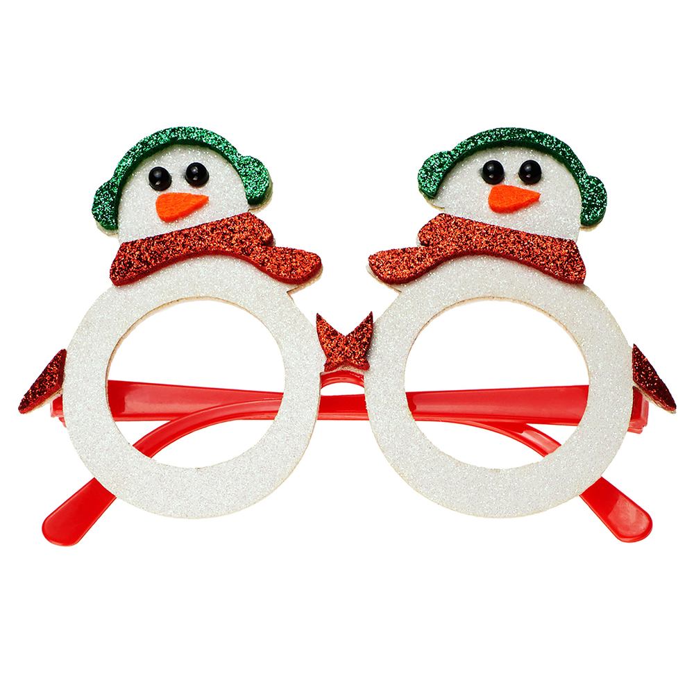 Очки Снеговики Белый/Красный