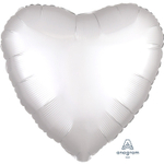 Шар фольгированный Сердце 43 см (Белый)