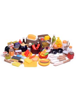 Игровой набор кухня Весёлый поварёнок с паром, 108 предметов (889-369)