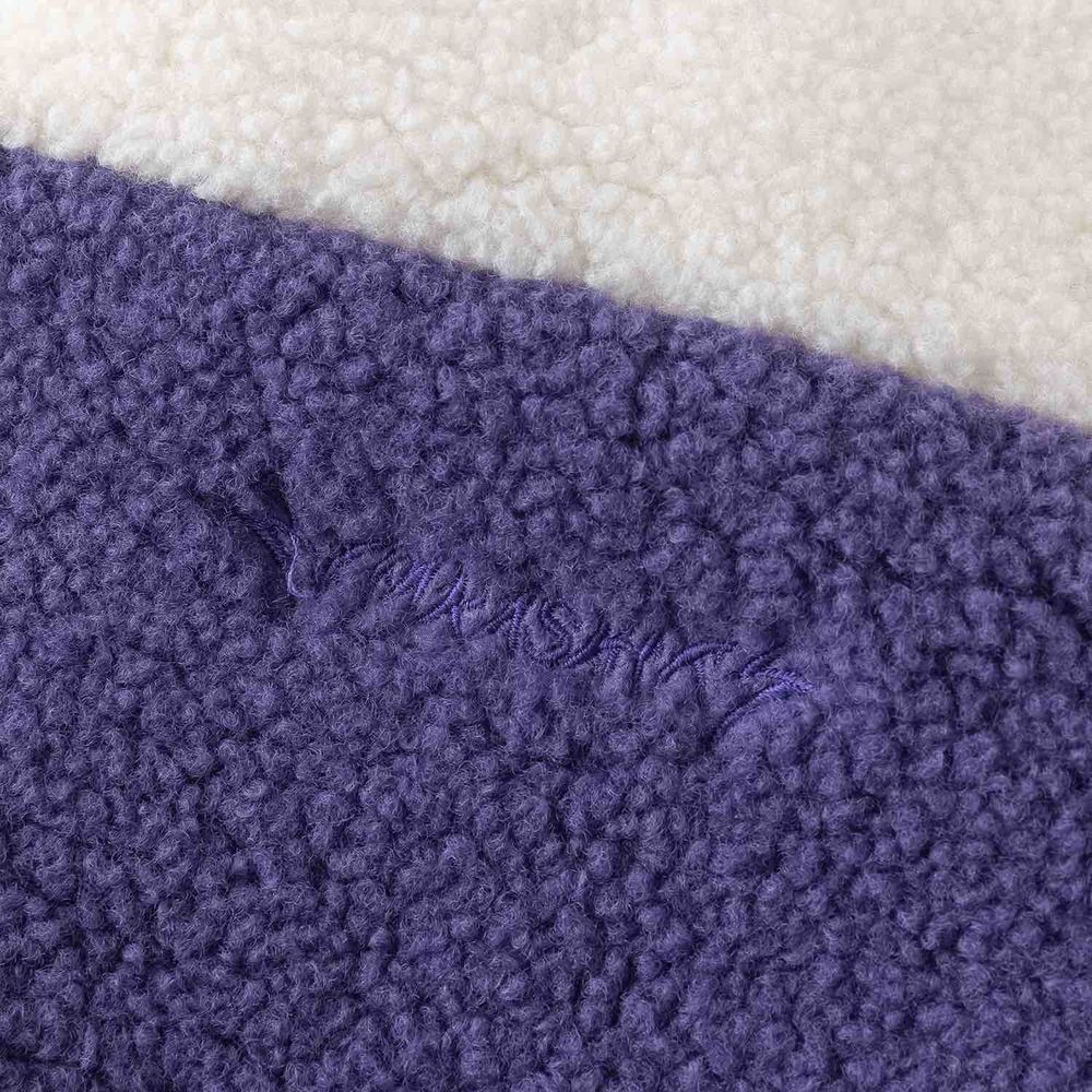 Куртка Ymkashix Furry Big Logo HTF белая/фиолетовая