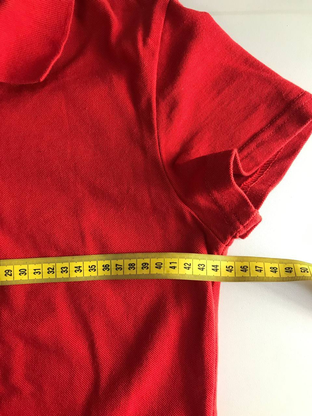 Футболка-поло практичная, визуально 46 размер