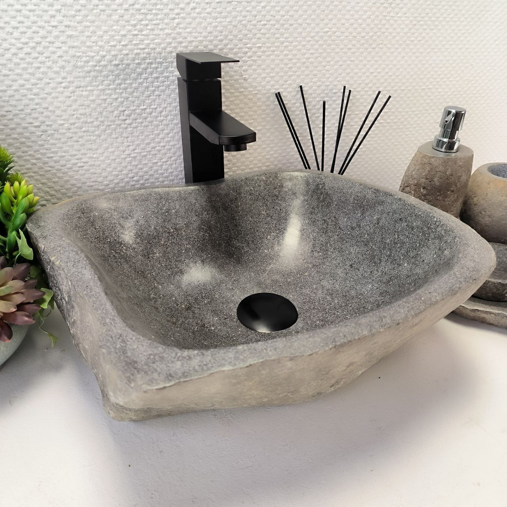 Раковина из речного камня RS-63895 (40*35*15) 0120