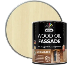 Масло деревозащитное для фасадов Dufa Wood Oil Fassade бесцветное