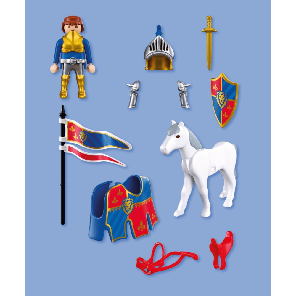 Playmobil Knights 72119 Предводитель рыцарей герба Лев 16 деталей — фото 3