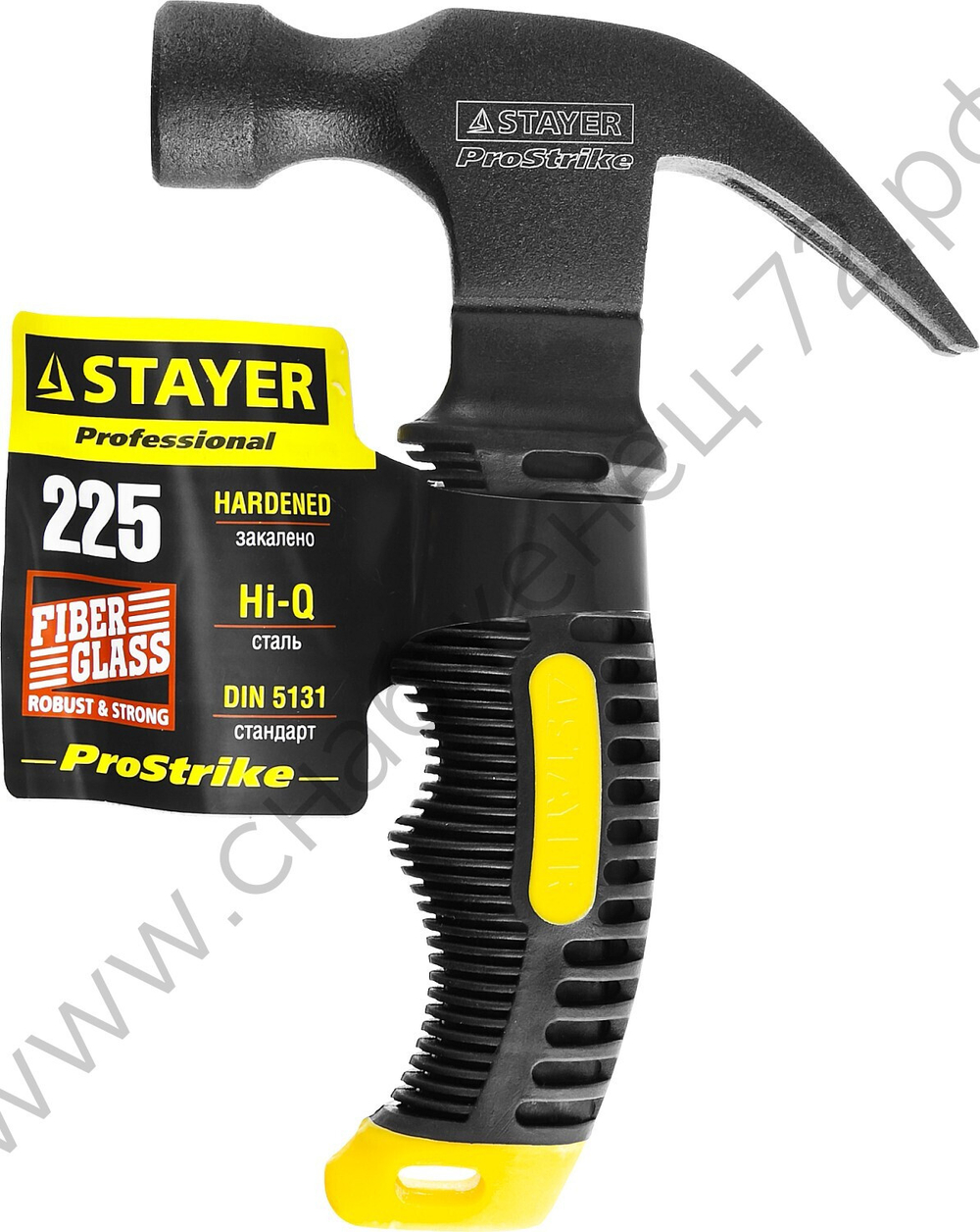 STAYER Compact 225 г, Столярный укороченный молоток-гвоздодёр (2026-225)