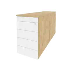 Onix Тумба двойная приставная/опорная (TIP-ON) O.TPO-2.7 TIP 432*1475*750