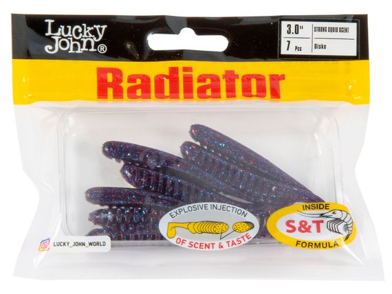 Виброхвосты съедобные LJ Pro Series RADIATOR 3.0"(7,5 см), цв. S63, 7 шт.