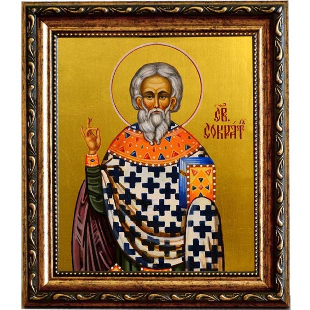 Сократ Анкирский, пресвитер, священномученик. Икона на холсте.