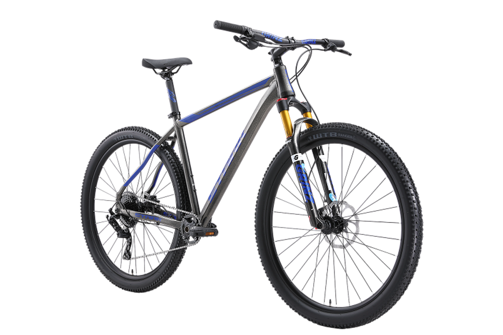 Велосипед 29" Stark'24 Armer 29.5 HD р.18" антрацитовый матовый синий
