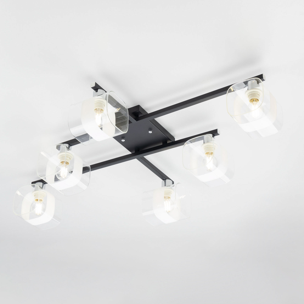 Citilux Вирта CL139165 Люстра потолочная Чёрная Матовая