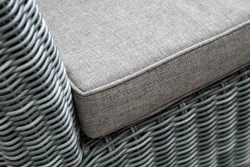 "Капучино" диван из искусственного ротанга двухместный, цвет графит