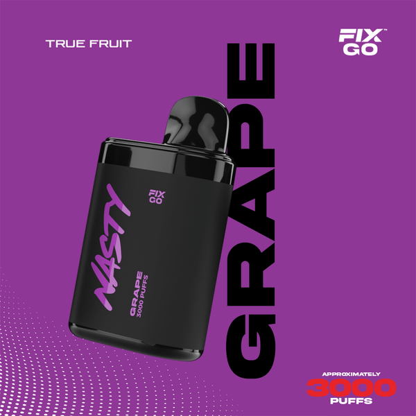 Купить Одноразовый Pod Nasty Fix Go - Asap Grape (3000 затяжек)