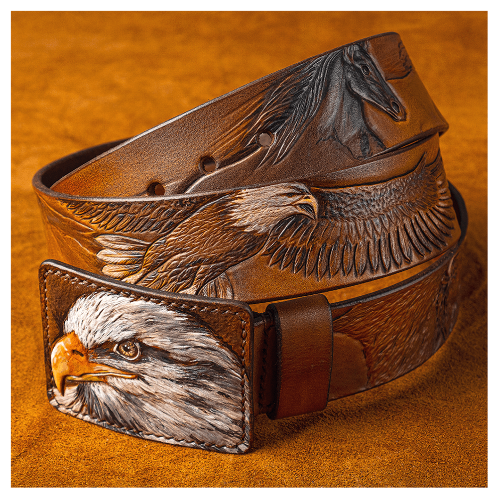 Кожаный ремень «Орел»