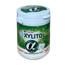 Жевательная резинка Lotte Xylitol Original классическая без сахара 86 г, 6 шт