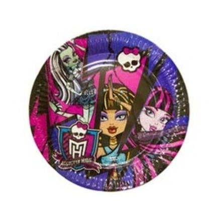Тарелка, Monster High 17см 8шт