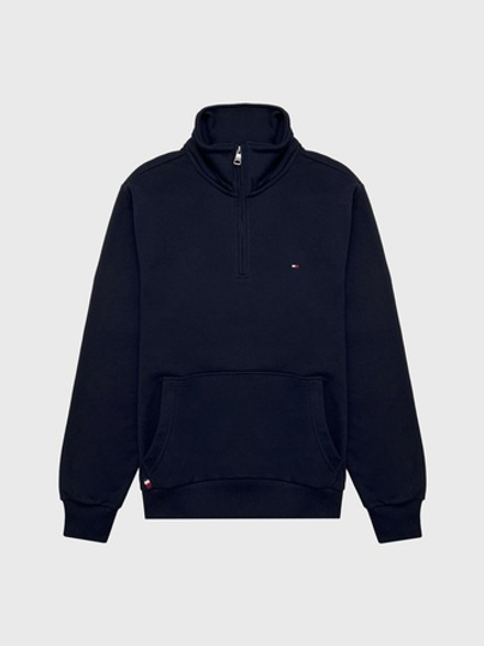 Свитшот Tommy Hilfiger Flag Logo Quater-Zip Navy