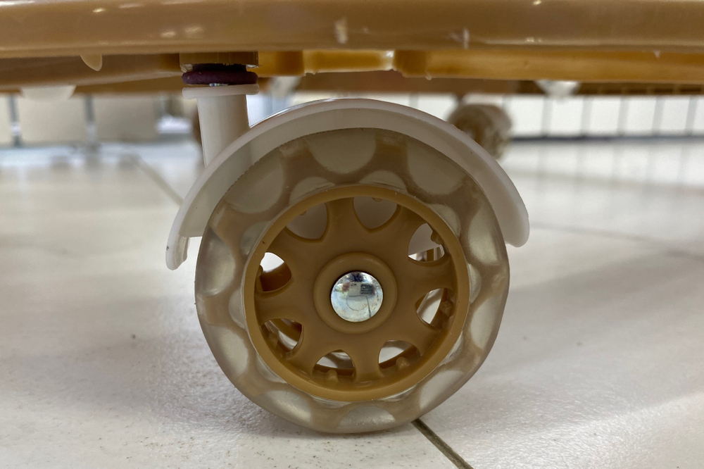 Ходунки SBL 5302 (Teddy Bear) бежевый (силиконовые колеса)