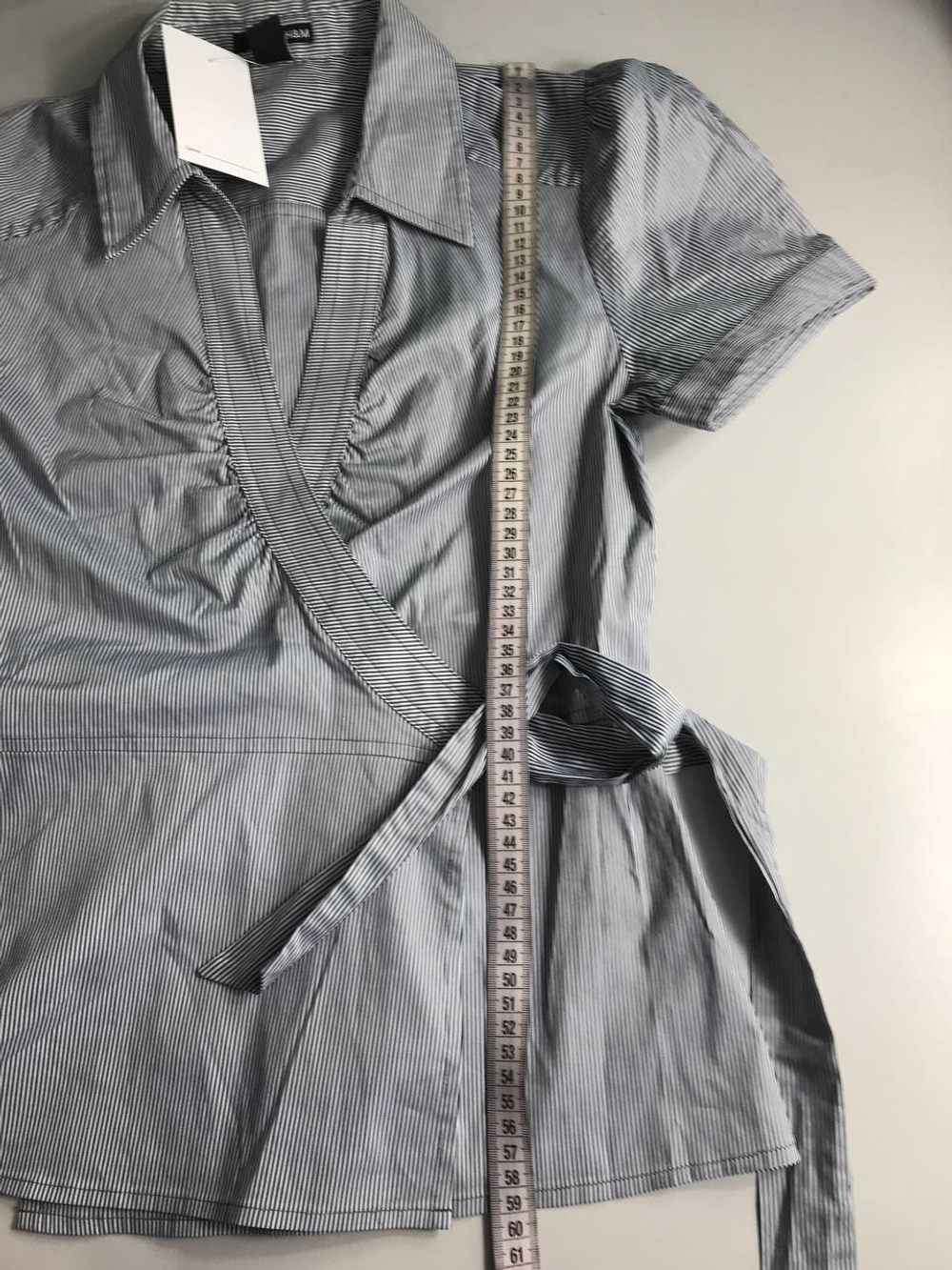 Блузка H&M в полосочку, маркировка 38, визуально на 44 размер