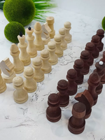 Шахматные фигуры деревянные парафинированные без доски