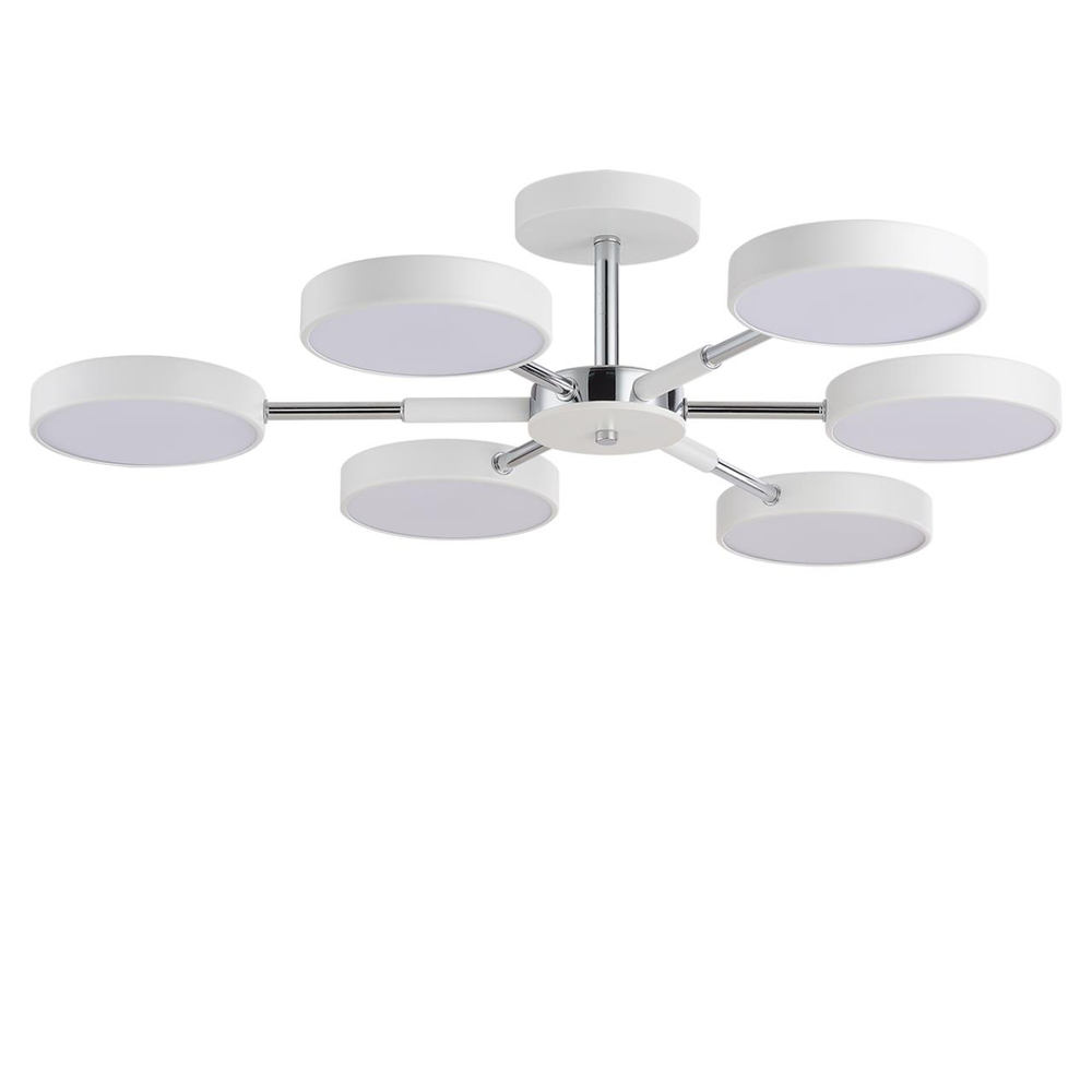 5659/99CL LEDIO LN26 351 белый, хром Люстра потолочная LED 108W  3000/4000/6000К 220V MIKA