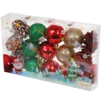 Набор украшений «Зимние блики» 25*15*5 см (15 предметов), Мультицвет